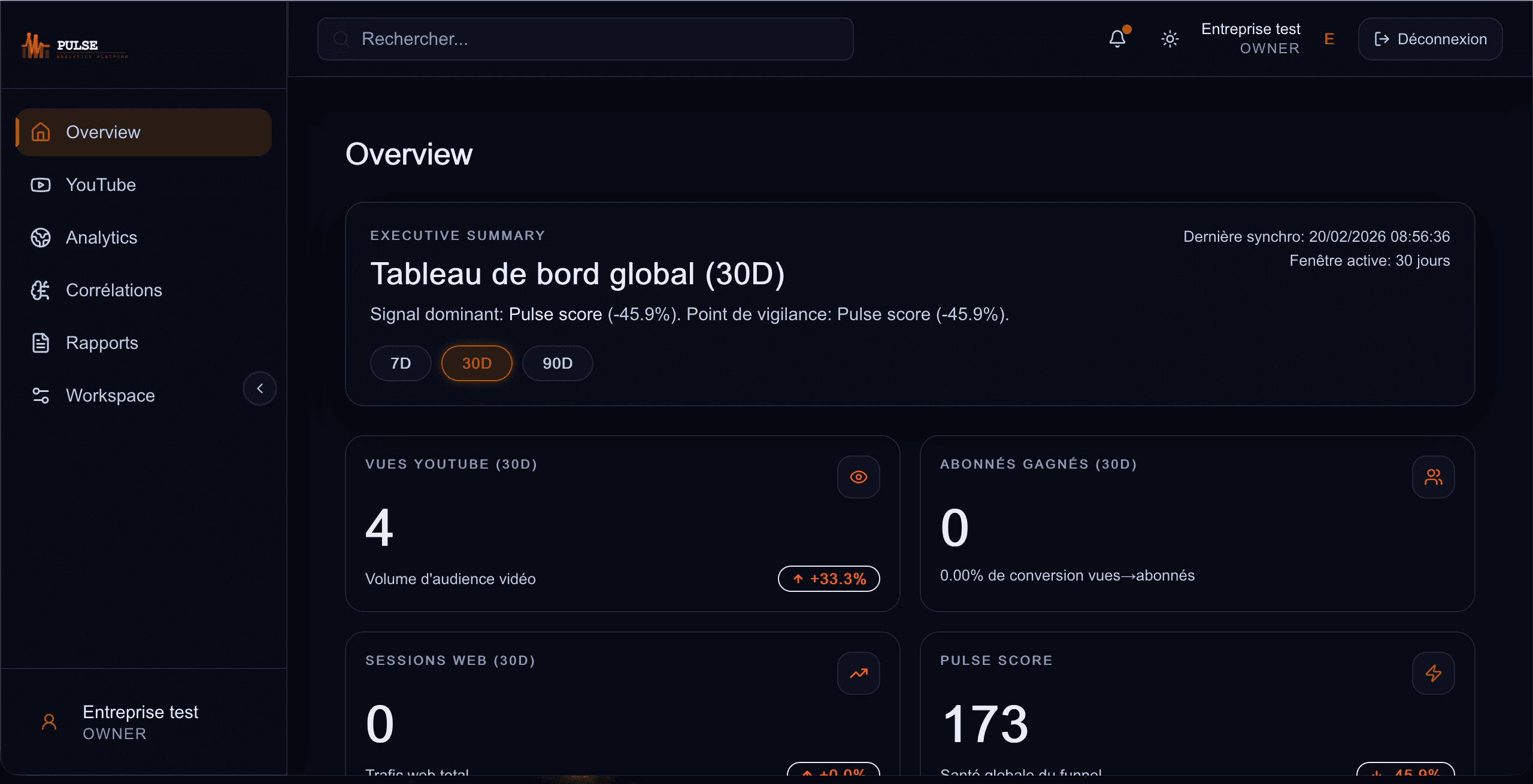 Pulse SaaS screenshot 1